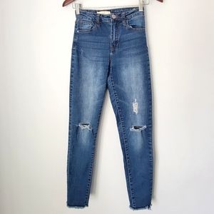 Papaya Distressed High-Rise Jeans - Size US 3